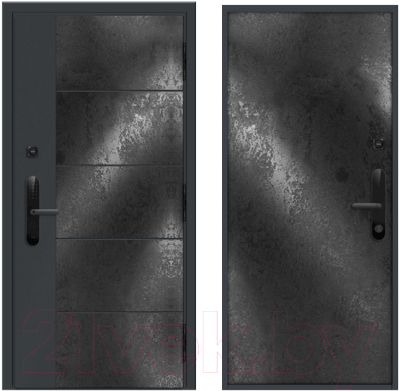 Входная дверь Nord Doors Амати 98x206 правая глухая (Slotex 1020/Y)