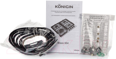 Газовая варочная панель Konigin Blaze 604 WHW