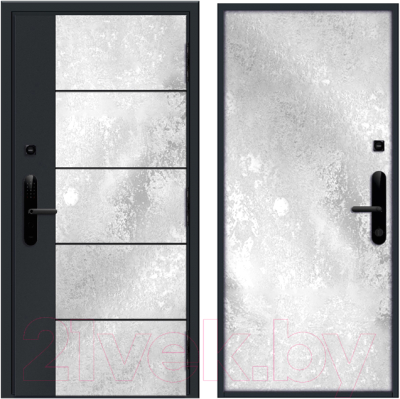 Входная дверь Nord Doors Амати 98x206 правая глухая (Slotex 1100/Y)