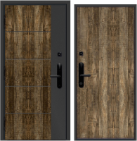 Входная дверь Nord Doors Амати 98x206 левая глухая (Slotex 3855/Nw) - 