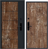 Входная дверь Nord Doors Амати 98x206 правая глухая (Slotex 3856/Rw) - 