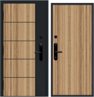 Входная дверь Nord Doors Амати 98x206 левая глухая (Slotex 3255/Bw) - 