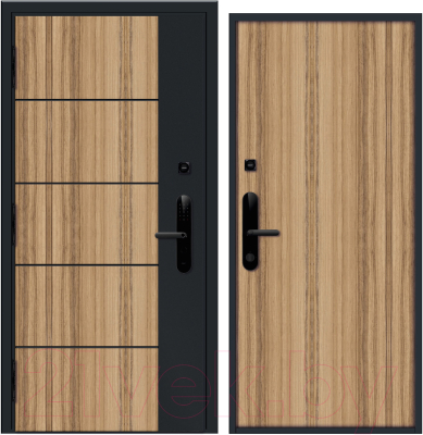 Входная дверь Nord Doors Амати 98x206 левая глухая (Slotex 3255/Bw)