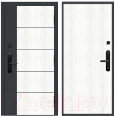 Входная дверь Nord Doors Амати 98x206 правая глухая (Slotex 2929/Mw)