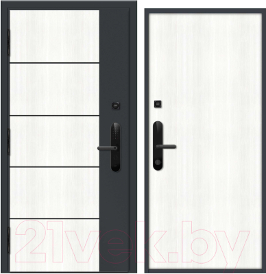 Входная дверь Nord Doors Амати 98x206 левая глухая (Slotex 2929/Mw)
