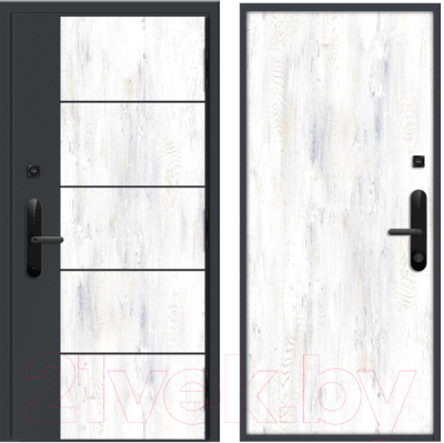 Входная дверь Nord Doors Амати 98x206 правая глухая (Slotex 3861/Rw)