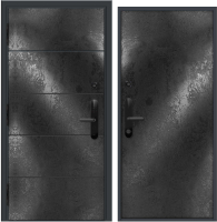 Входная дверь Nord Doors Амати А13 98x206 левая глухая (Slotex 1020/Y) - 