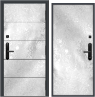 Входная дверь Nord Doors Амати А13 98x206 правая глухая (Slotex 1100/Y) - 