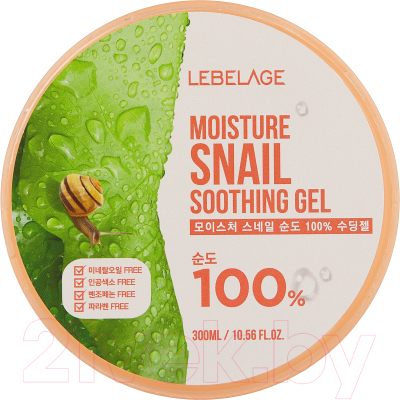 Гель для тела Lebelage Moisture Snail Purity 100% Soothing Gel (300мл)