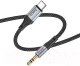 Миниатюра изображения товара Кабель Hoco UPA26 Type-C - Jack 3.5mm (1м, черный)