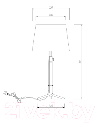 Прикроватная лампа Maytoni Monic MOD323-TL-01-B