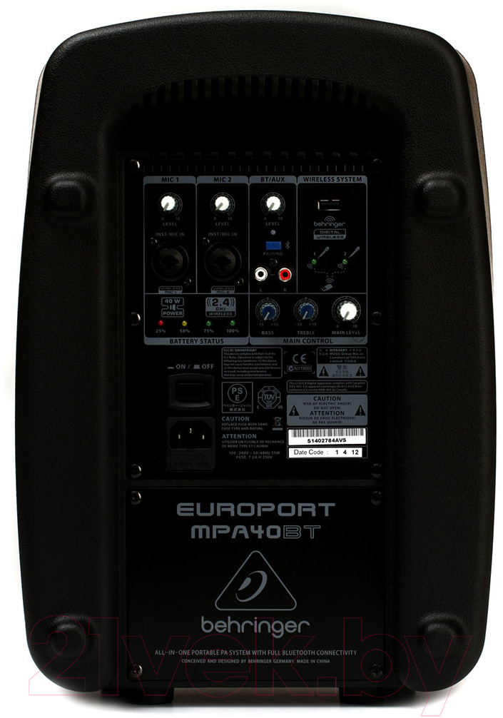Профессиональная акустическая система Behringer MPA40BT-PRO — фото 3