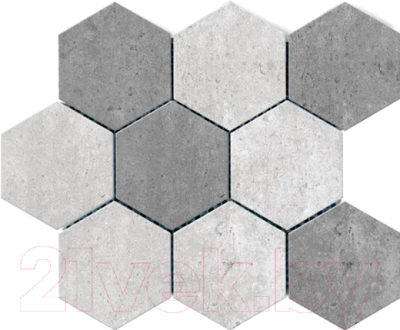 Мозаика Polcolorit Tempora Hex Mozaika GR/GF (300x300)