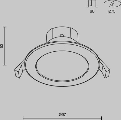 Точечный светильник Maytoni Stockton DL015-6-L7W