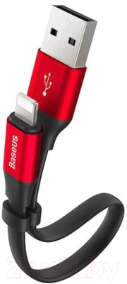 Кабель Baseus Nimble USB-Lightning (23см, черный/красный)
