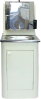 Умывальник для дачи Метлес - 1 С водонагревателем ЭВБО-20/1.25Н / 100049-FD (бежевый) - 