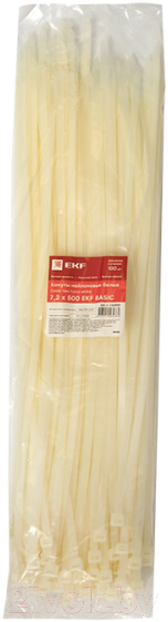 Стяжка для кабеля EKF Basic plc-c-7.2x500 (100шт) — фото 4