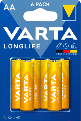 Комплект батареек Varta Longlife LR6 (6шт)