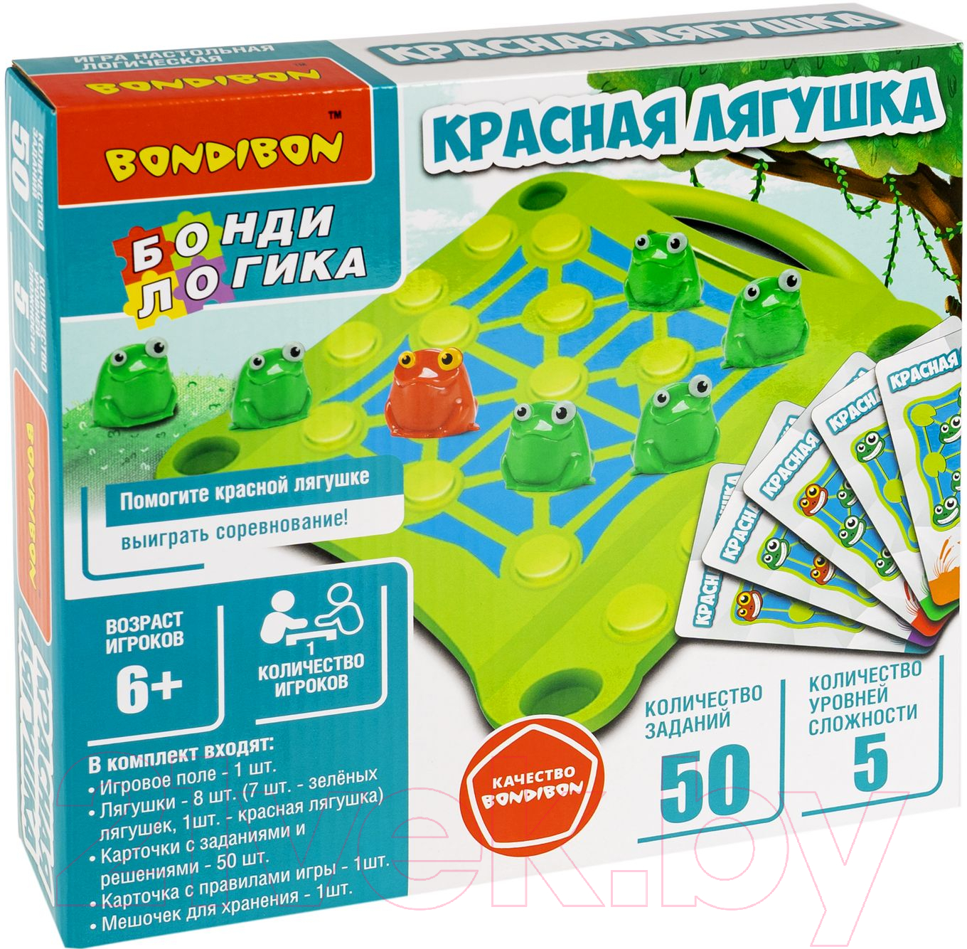 Настольная игра Bondibon БондиЛогика Красная лягушка / ВВ6333