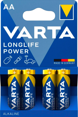 Комплект батареек Varta Longlife Power LR6 (4шт)