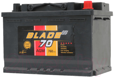 Автомобильный аккумулятор BLADE AGM R 760A 6QTF-70 (70 А/ч)