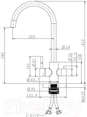 Смеситель ZORG Atlas (Premium PVD Gunblack)