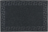 Коврик грязезащитный No Brand Меандр 50x80 (черный) - 