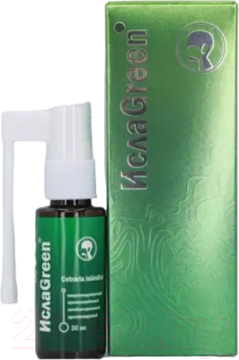 Спрей для полости рта и горла Green Label ИслаGreen (30мл)