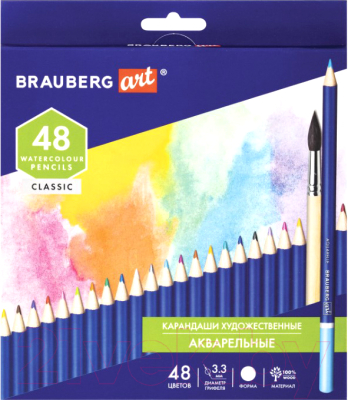 Набор цветных карандашей Brauberg Art / 880554 (48цв)