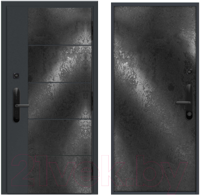 Входная дверь Nord Doors Амати 88x206 правая глухая (Slotex 1020/Y)