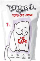 Наполнитель для туалета For Cats Tofu Natural комкующийся с ароматом лаванды / PFA404 (7л) - 