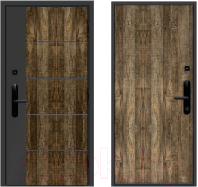 Входная дверь Nord Doors Амати 88x206 правая глухая (Slotex 3855/Nw)