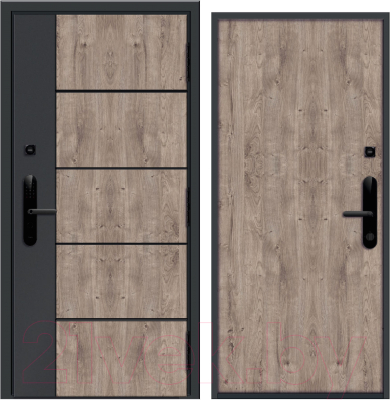 Входная дверь Nord Doors Амати 88x206 правая глухая (Slotex 3854/Bw)