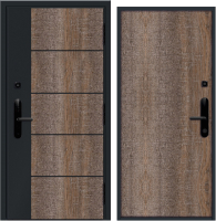 Входная дверь Nord Doors Амати 88x206 правая глухая (Slotex 7142/Bw) - 