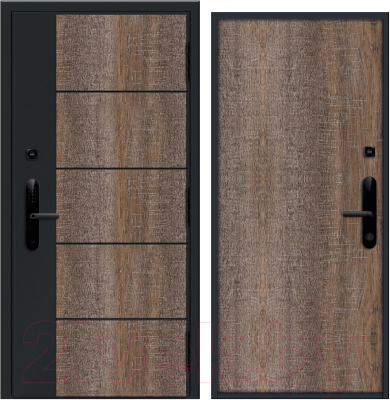 Входная дверь Nord Doors Амати 88x206 правая глухая (Slotex 7142/Bw)