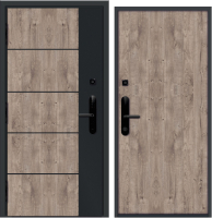 Входная дверь Nord Doors Амати 88x206 левая глухая (Slotex 3854/Bw) - 