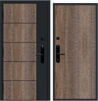 Входная дверь Nord Doors Амати 88x206 левая глухая (Slotex 7142/Bw) - 