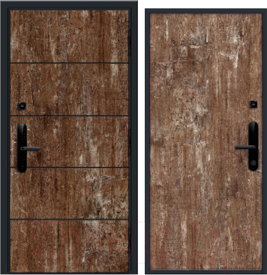 Входная дверь Nord Doors Амати А13 98x206 правая глухая (Slotex 3856/Rw)