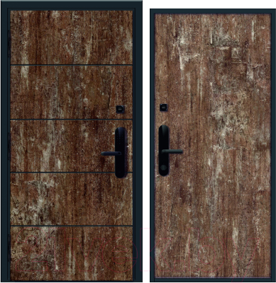 Входная дверь Nord Doors Амати А13 98x206 левая глухая (Slotex 3856/Rw)