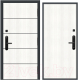 Входная дверь Nord Doors Амати А13 98x206 правая глухая (Slotex 2929/Mw) - 