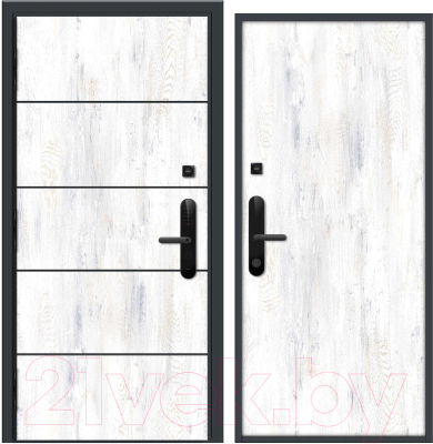 Входная дверь Nord Doors Амати А13 98x206 левая глухая (Slotex 3861/Rw)