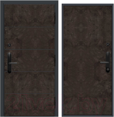 Входная дверь Nord Doors Амати А13 98x206 правая глухая (Slotex 2333/Q)