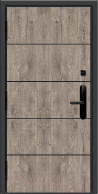 Входная дверь Nord Doors Амати А13 98x206 левая глухая (Slotex 3854/Bw)