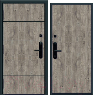 Входная дверь Nord Doors Амати А13 98x206 левая глухая (Slotex 3854/Bw)