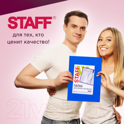 Папка для бумаг Staff Для семейных документов / 237806 (синий)