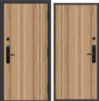 Входная дверь Nord Doors Амати А11 98x206 правая глухая (Slotex 3255/Bw) - 