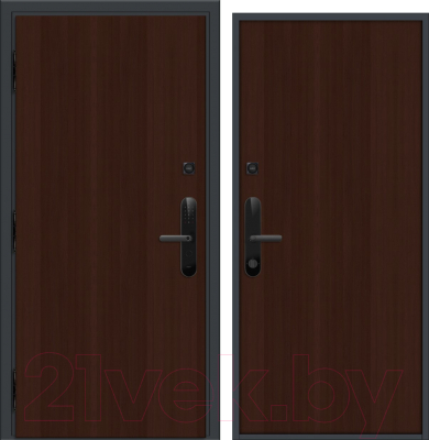 Входная дверь Nord Doors Амати А11 98x206 левая глухая (Slotex 3844/Mw)