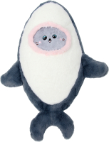 Мягкая игрушка Sima-Land Кот в костюме акулы / 10126922 (черный) - 