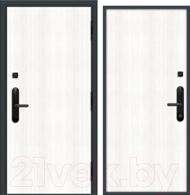 Входная дверь Nord Doors Амати А11 88x206 правая глухая (Slotex 2929/Mw)