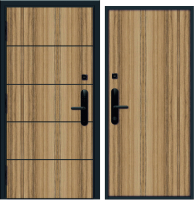 Входная дверь Nord Doors Амати А13 88x206 левая глухая (Slotex 3255/Bw) - 